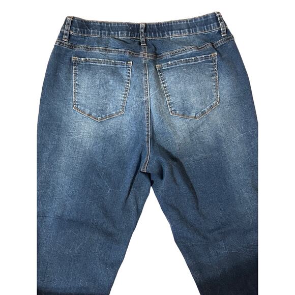 Woman Within 18W Stretchy Straight Leg Denim Jeans Excellent Condition - Picture 3 of 11